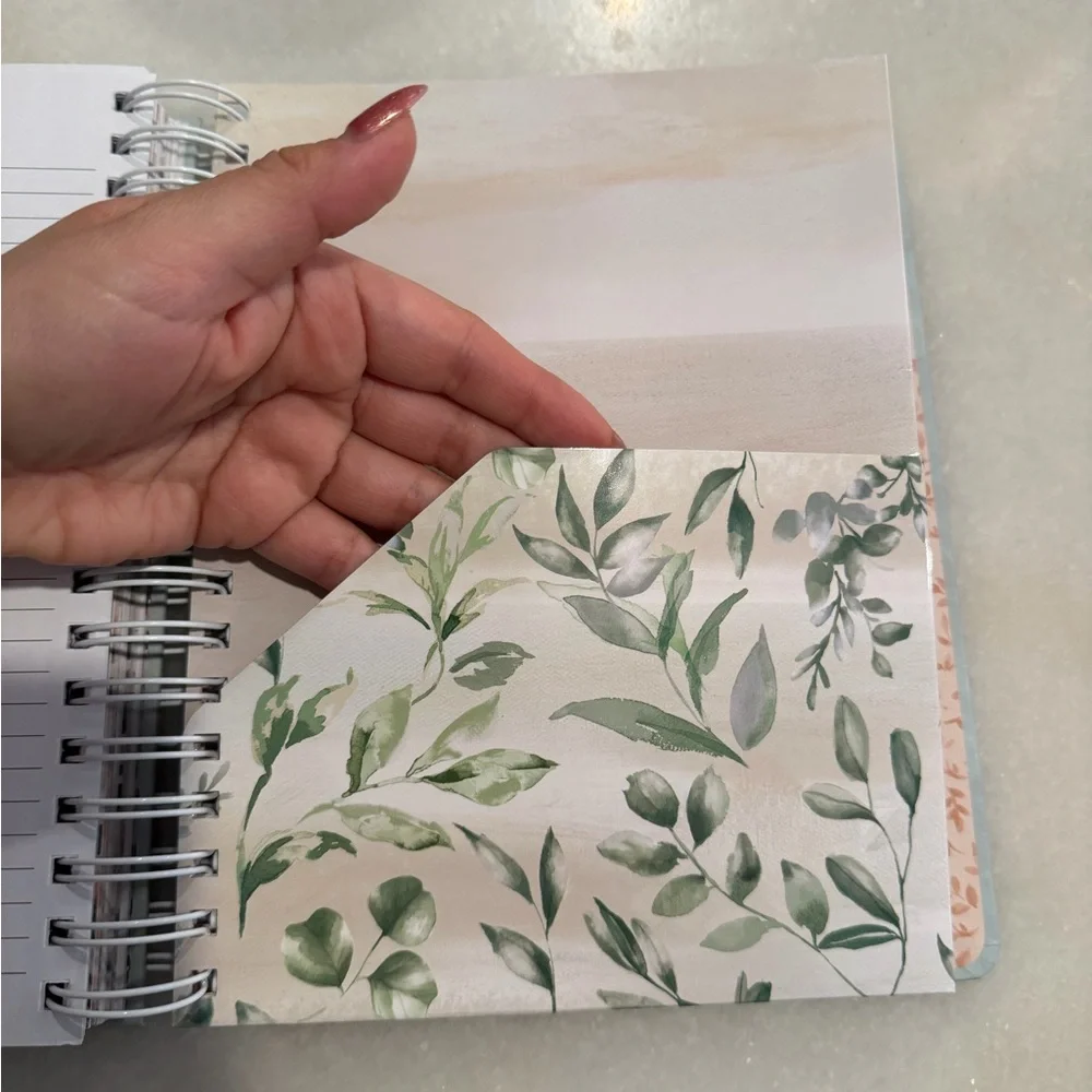 💐THE PAPER STUDIO~Floral Blue Home Office Planner